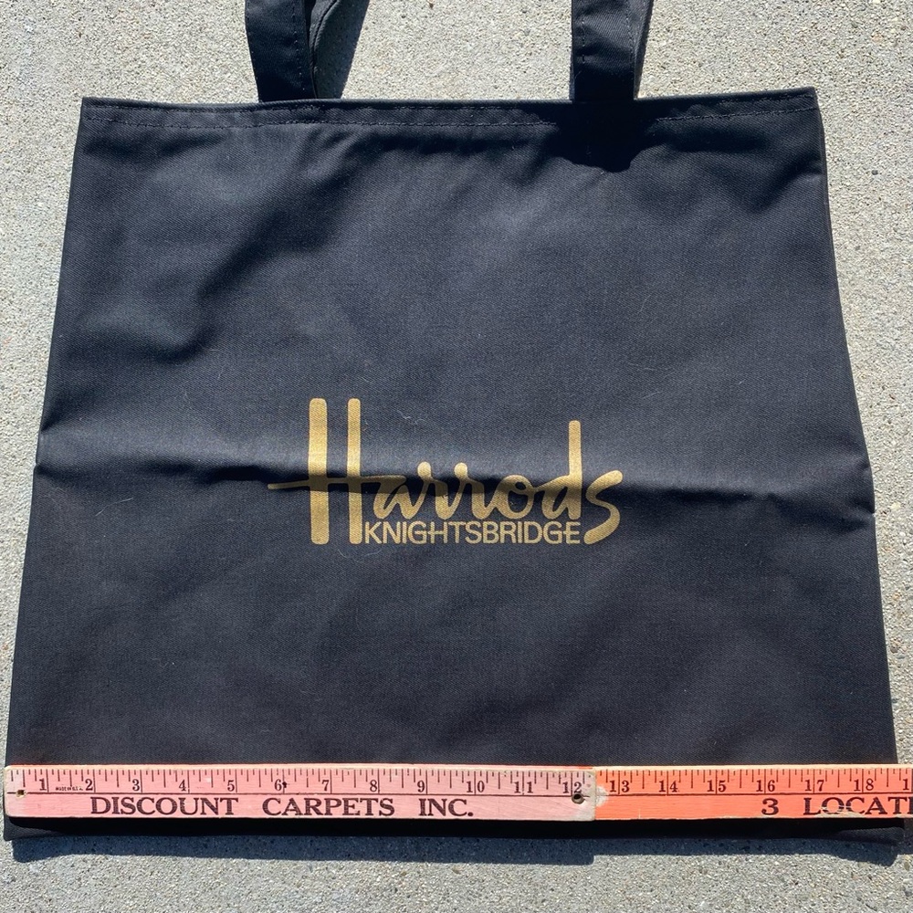 Harrods Knightsbridge Tote Bag and Coin Purse / Makeup Pouch - Picture 4 of 12